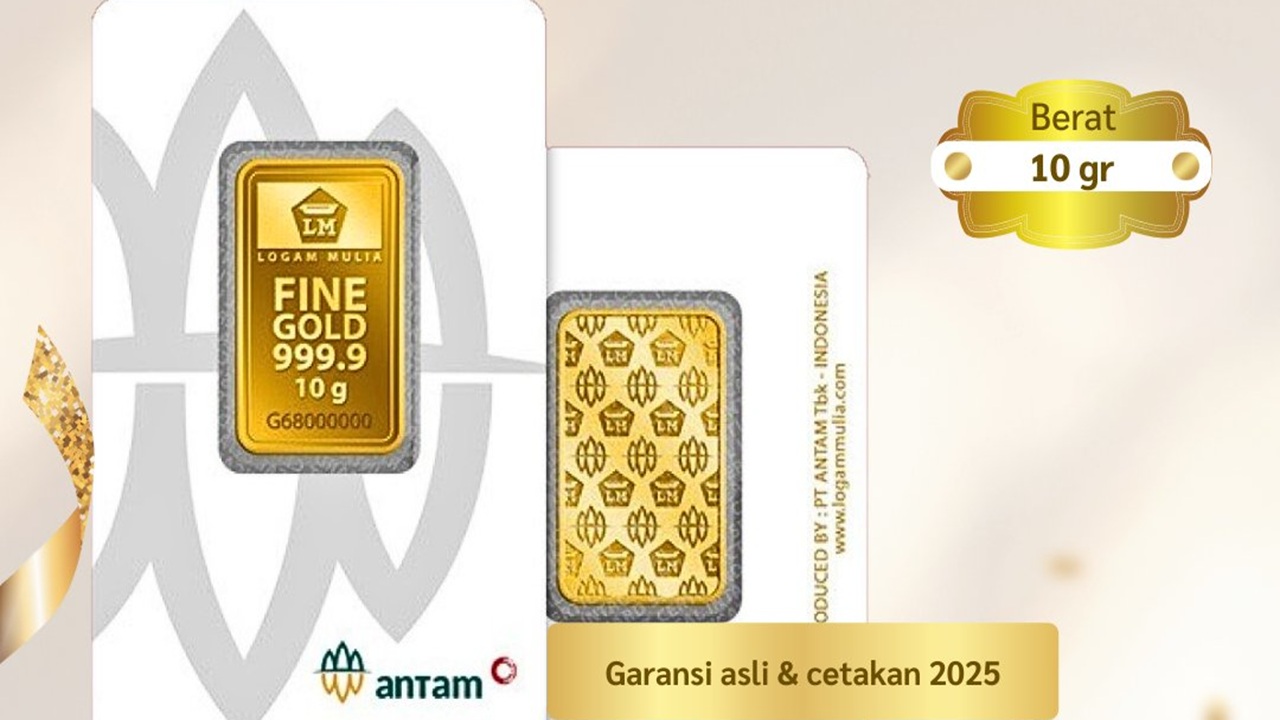 Beda! Harga Emas Antam Logam Mulia Hari Ini Naik Tipis, Berlaku 27 Mei 2025