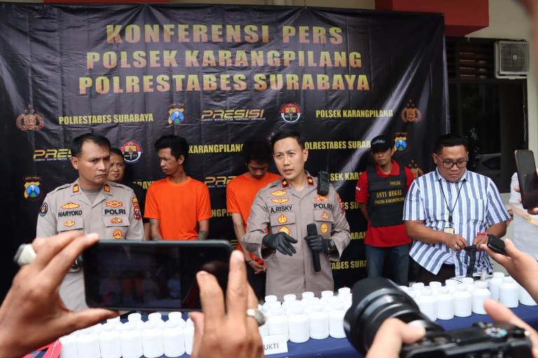 2 Bandar Koplo Surabaya Keok Dibekuk Polsek Karang Pilang, Surabaya