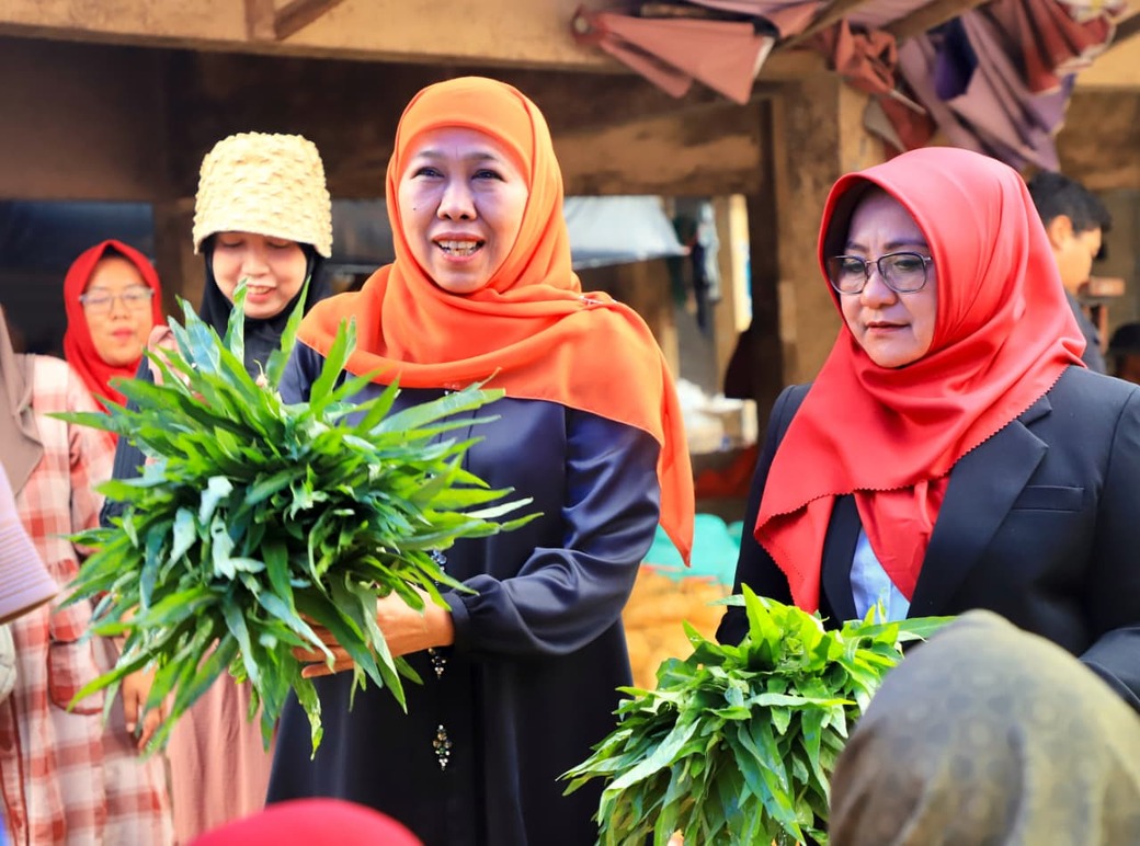 Tinjau Pasar Plaosan Magetan, Gubernur Khofifah Ingin Menjadikan Pusat Agrobisnis dan Penggerak Ekonomi Madiun Raya
