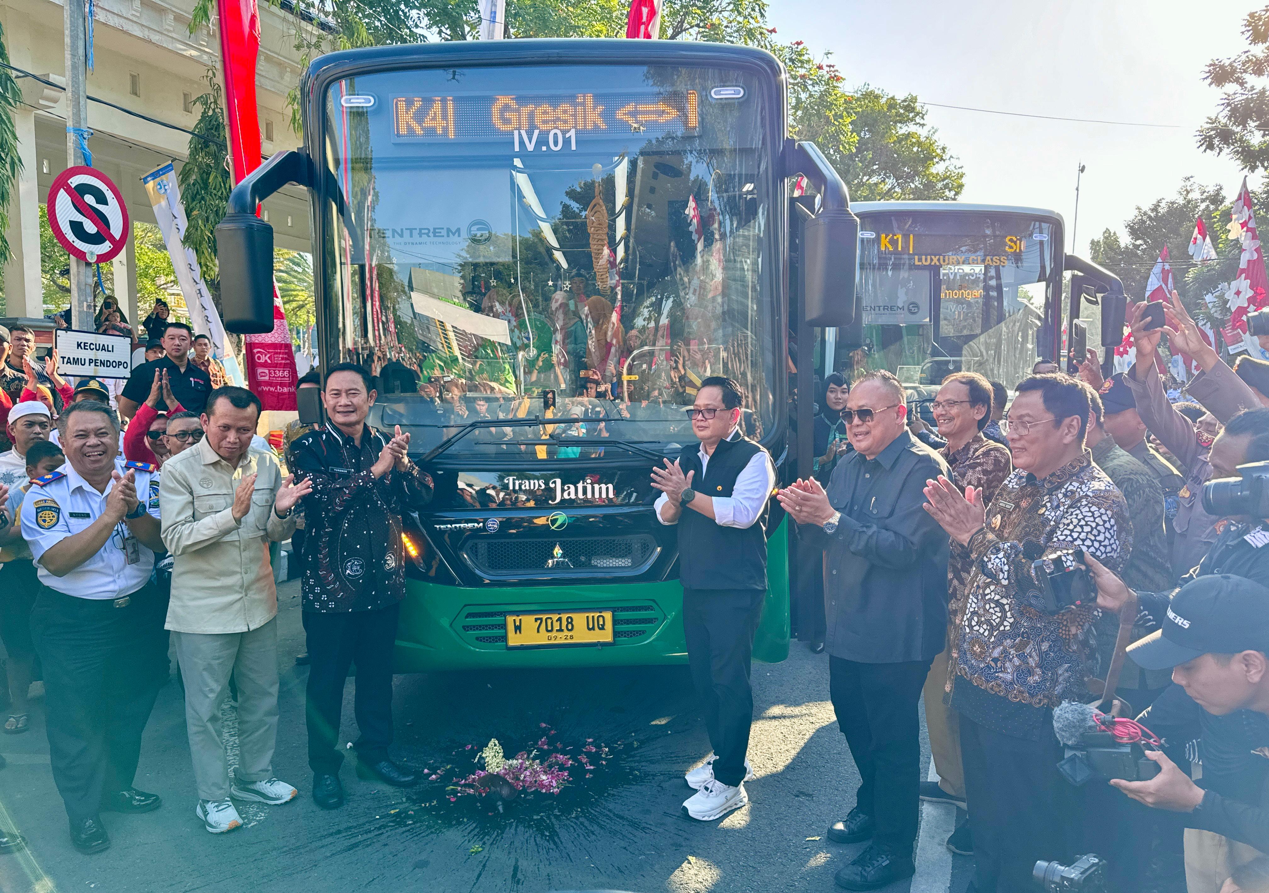 Trans Jatim Gresik-Lamongan Diluncurkan, Gratis sampai 17 Agustus!