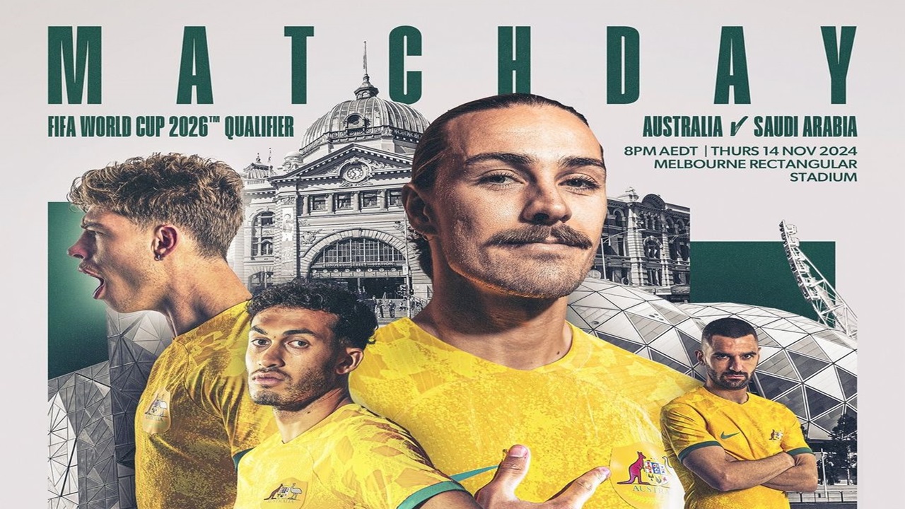 Link Live Streaming Laga Australia vs Arab Saudi di AAMI Park