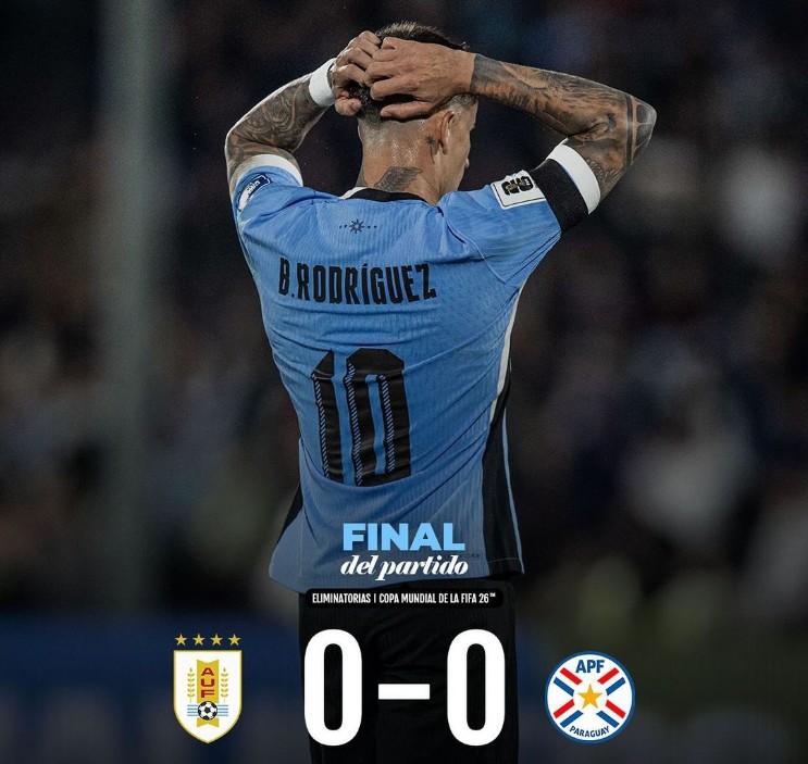 Uruguay vs Paraguay 0-0: Tanpa Nunez La Celeste Gagal Menang! 