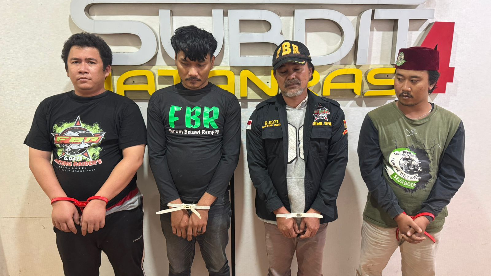 Ketua FBR dan Anggotanya Ditangkap di Bojongsari, Kerap Peras Pedagang Berdalih Duit Keamanan