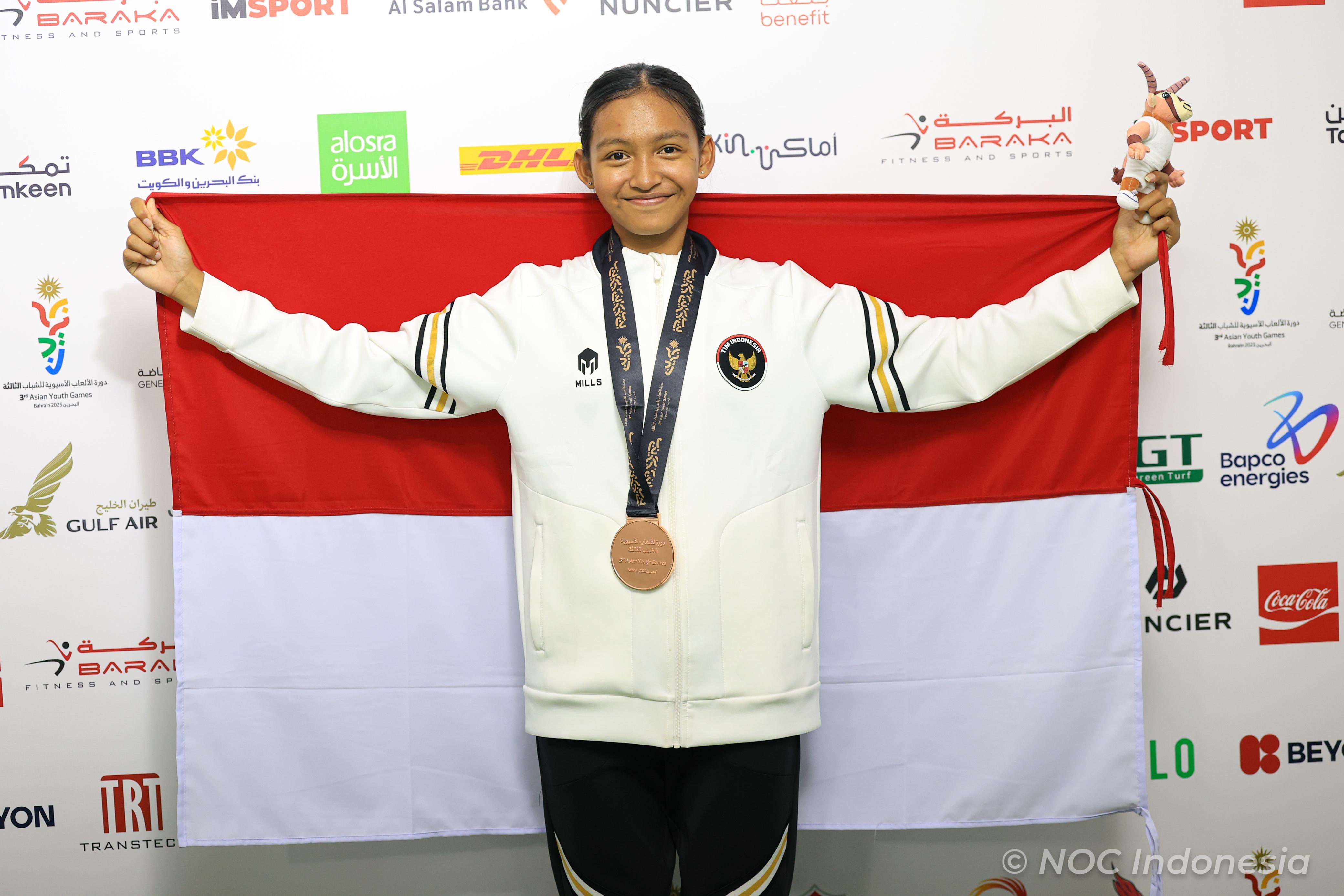 Gendis Aulia Raih Perunggu Asian Youth Games, Bidik Olimpiade Dakar 2026