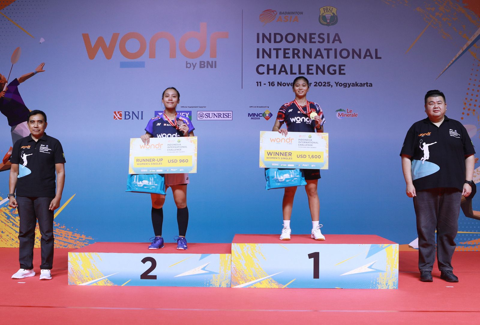Indonesia Kuasai Podium wondr by BNI International Challenge 2025, Atlet Muda Panen Gelar di Yogyakarta