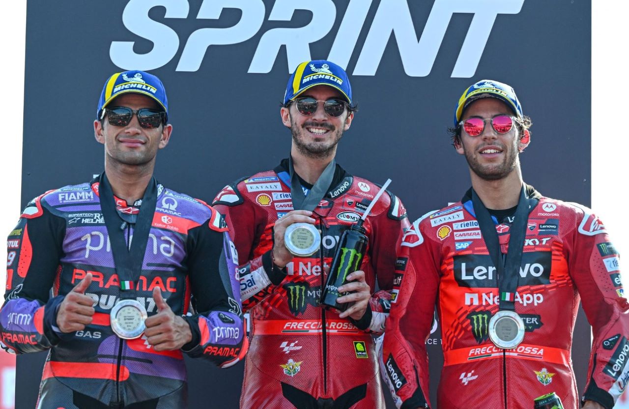 GP Emilia Romagna: Pecco Bagnaia Rajai Kualifikasi dan Sprint Race, Momentum Kudeta Jorge Martin?