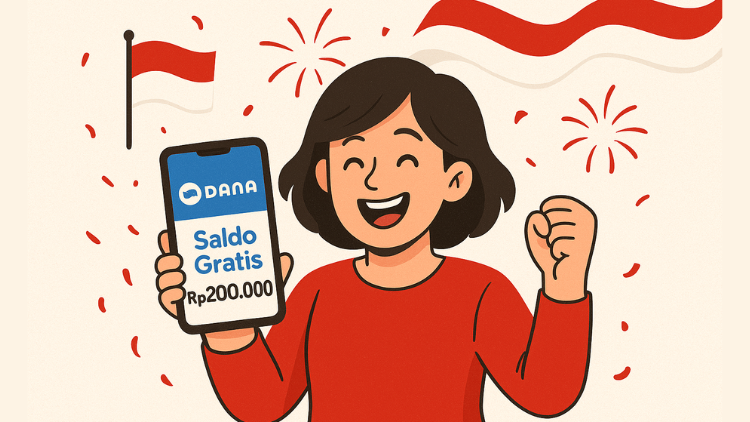YES! Nomor HP Kamu Dikirim Saldo DANA Gratis Rp200.000 Spesial HUT RI Siang ini 16 Agustus 2025