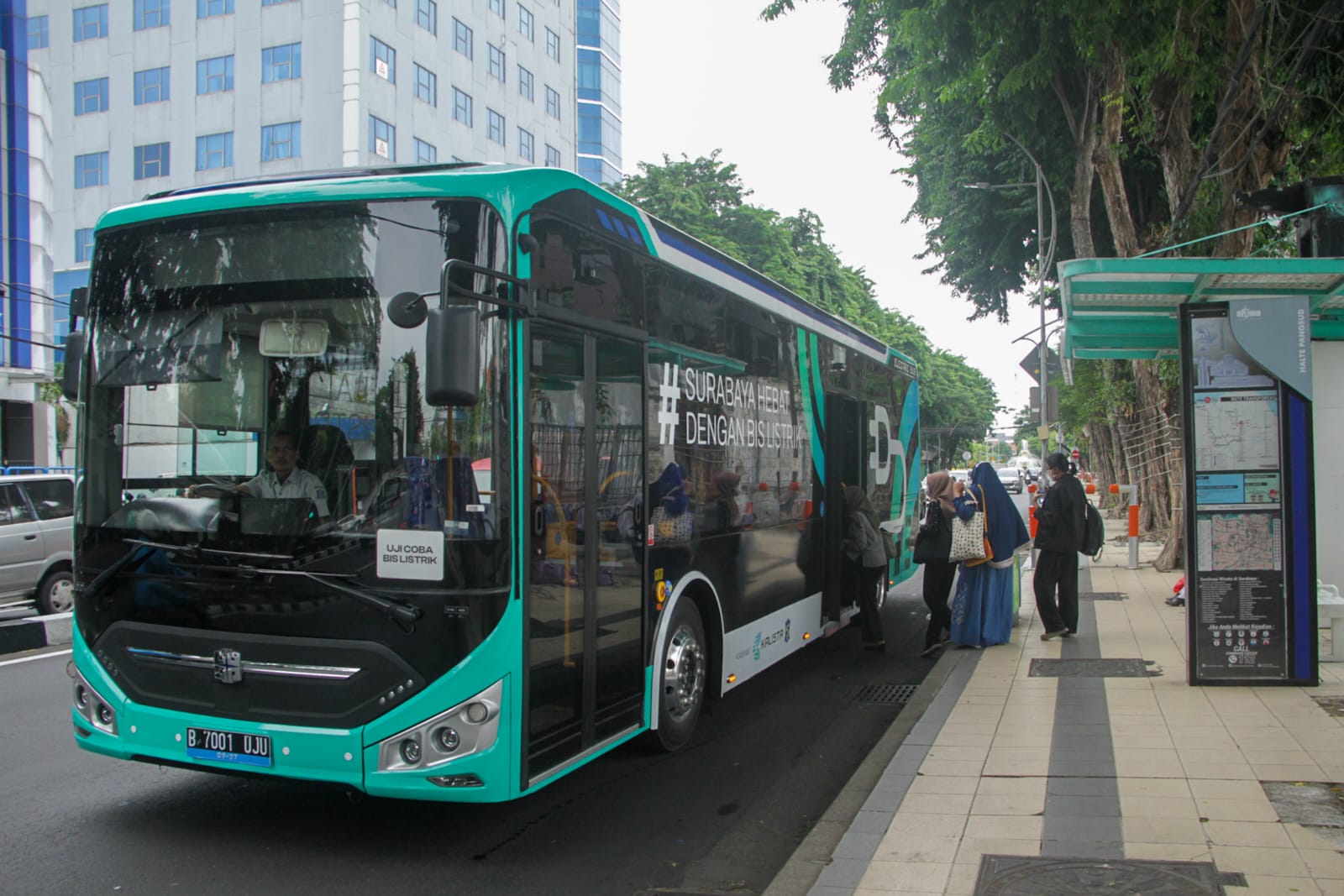 Februari 2024 Uji Coba Bus Listrik Surabaya Berakhir