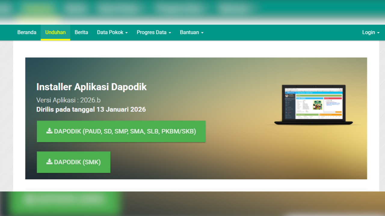 Cara Download Aplikasi Dapodik 2026.b Terbaru Resmi Kemendikdasmen, Jangan sampai Salah!