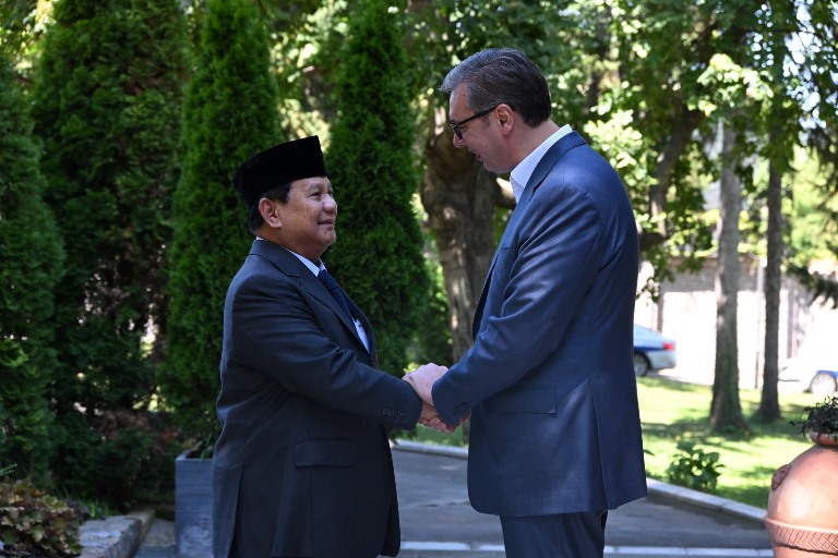 Prabowo Temui Presiden Serbia Perkuat Persahabatan Kedua Negara