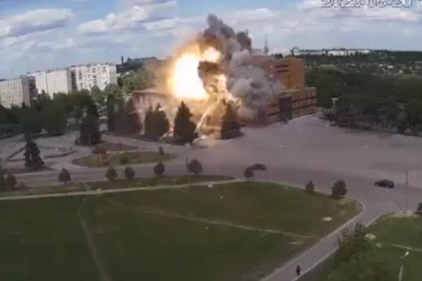 Pusat Budaya Ukraina Musnah Dihantam Roket Rusia  