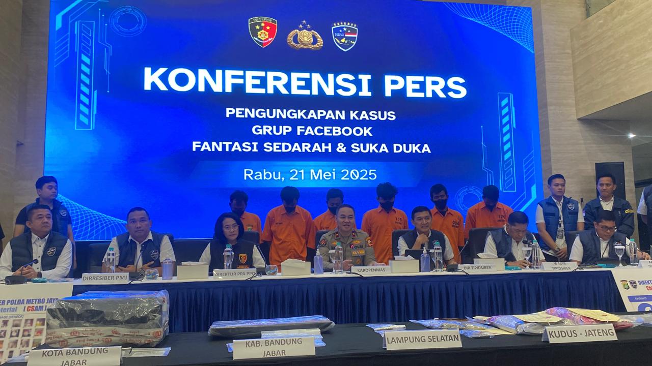 Polri Tetapkan 6 Tersangka Grup Fantasi Sedarah, 40 Konten Dijual Rp100 Ribu