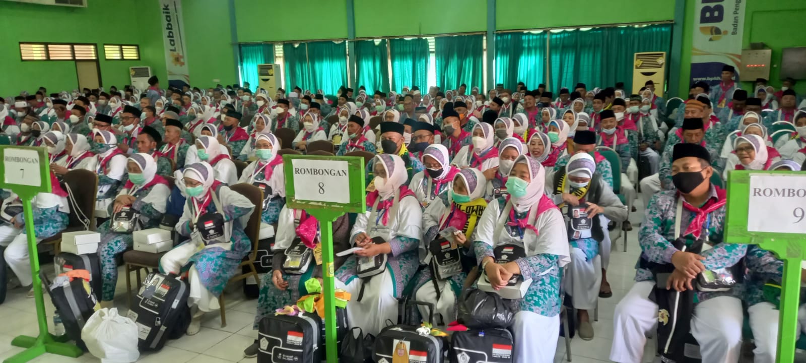 Kloter Pertama Jamaah Haji  dari Tuban Tiba di Surabaya