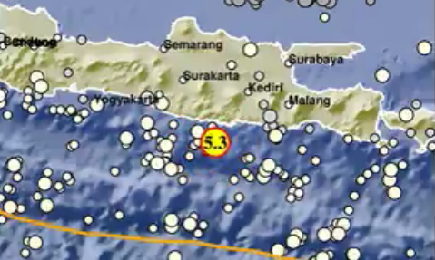 Gempa Bumi Hari Ini M 5,3 Guncang Pacitan Jawa Timur, Warga Panik Getarannya Tembus Purwokerto