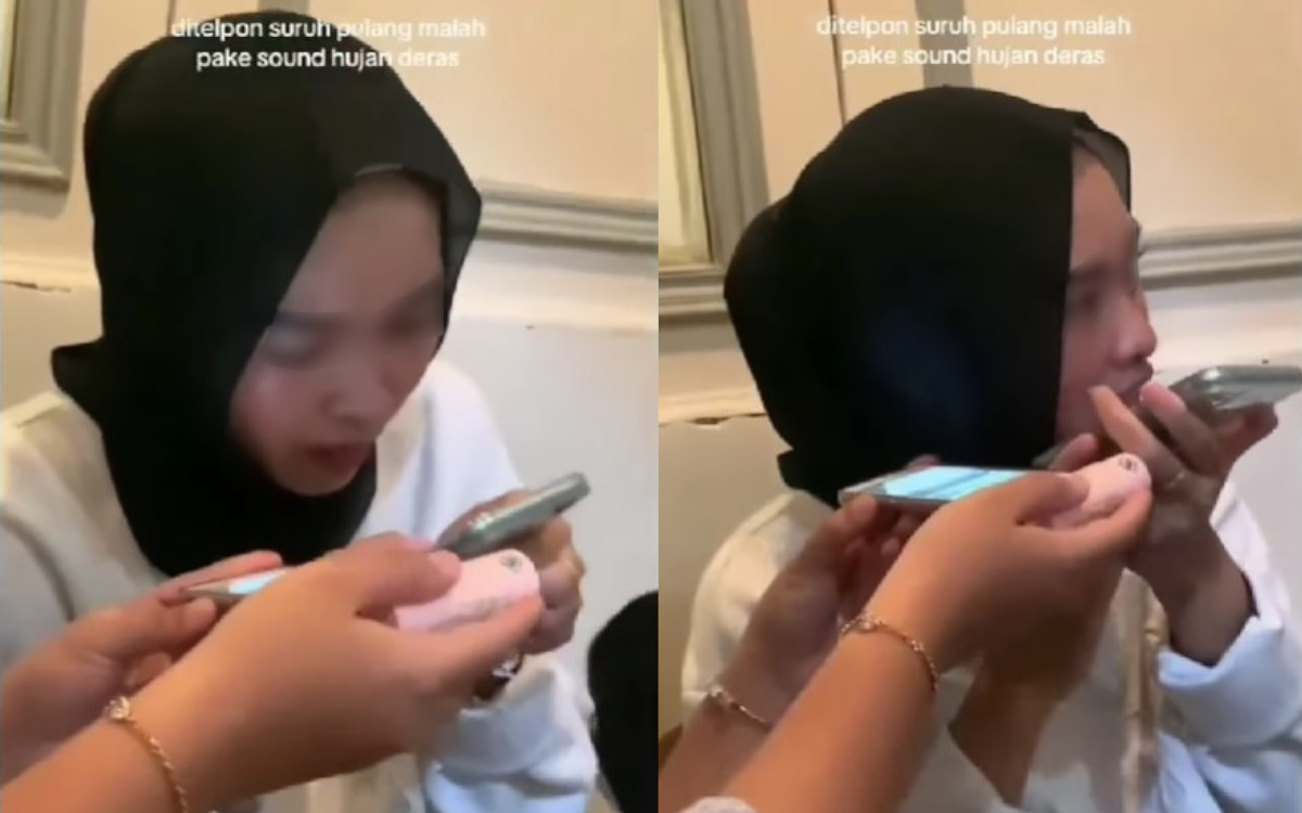 Viral Wanita Berhijab Hitam Ini Kelabui Orangtua saat Diminta Pulang Nongkrong, Temannya Ikut Tertawa, Netizen: Anak Durhaka!