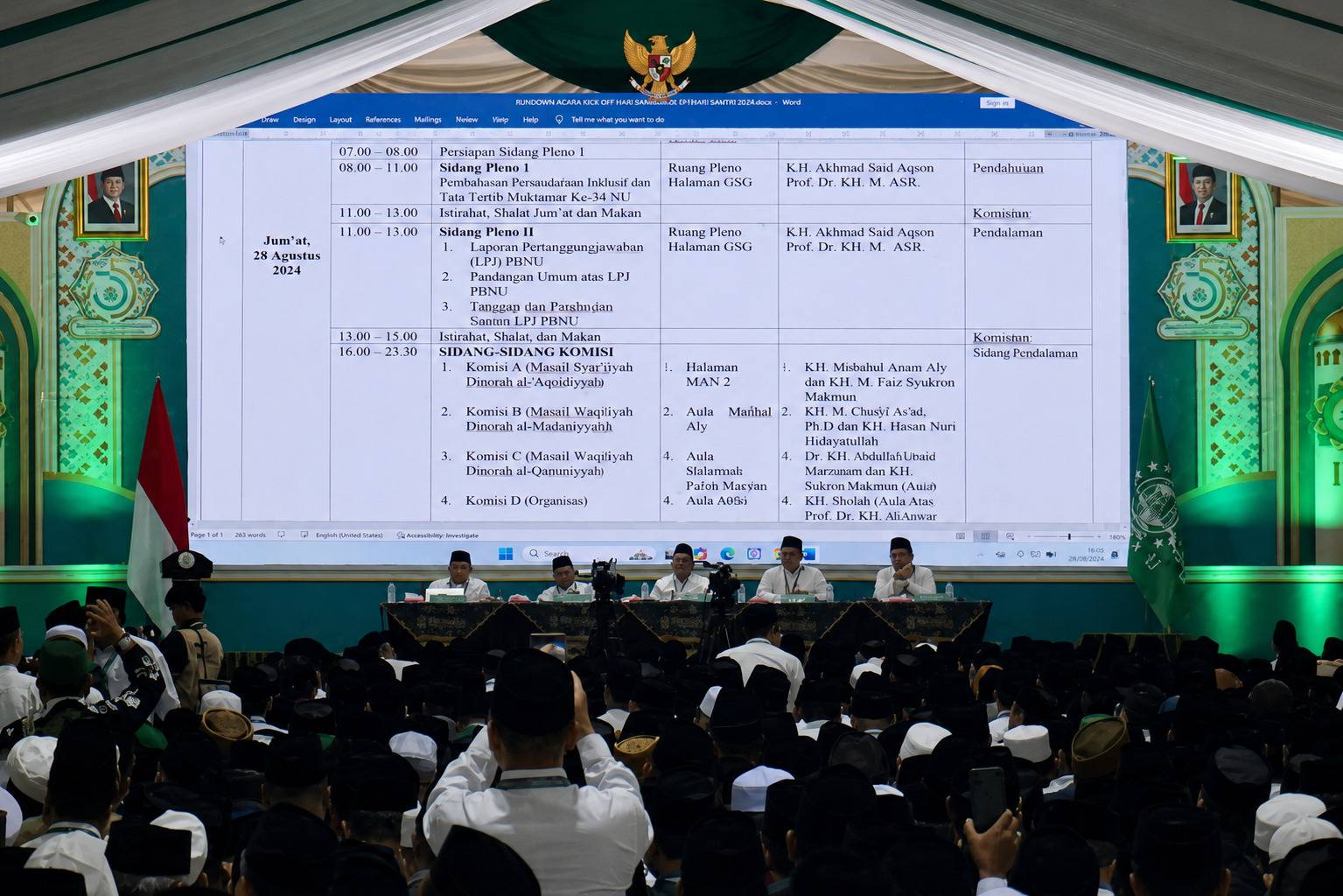 Pemilihan Rais Aam dan Ketua Umum PBNU Molor ke Hari Ini