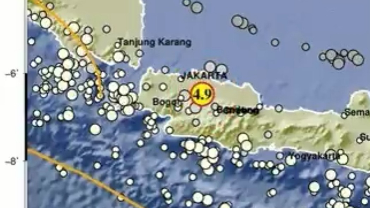 Gempa Bumi M4.9 Guncang Kabupaten Bekasi Malam Ini, Terasa hingga Depok-Jakarta
