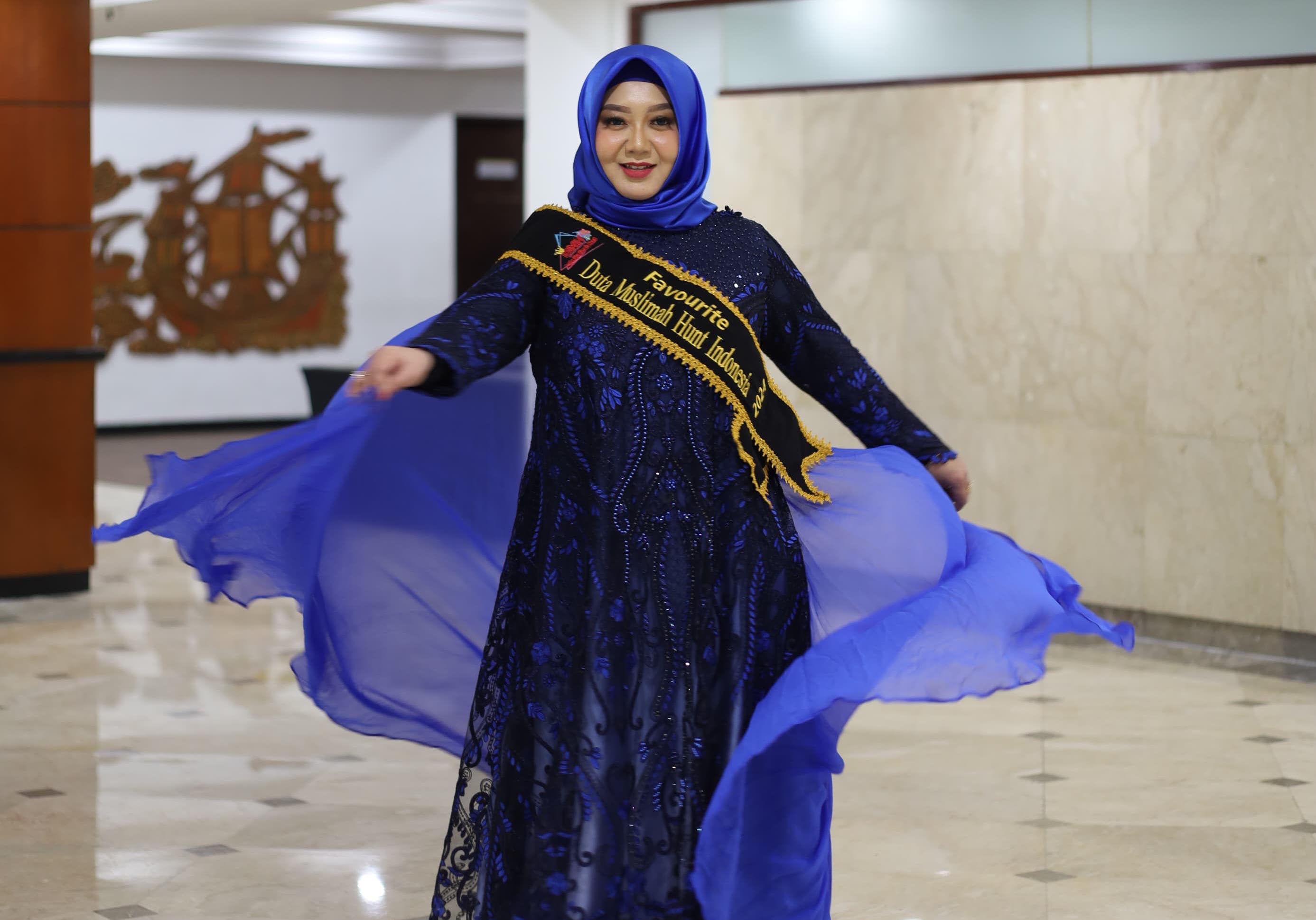 Jadi Best Favourite Duta Muslimah Hunt Indonesia 2024, Dosen Tel-U Surabaya Ini Terus Kejar Mimpinya Jadi Profesor