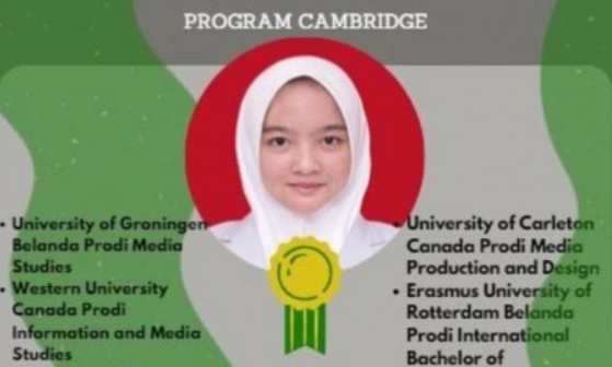 Mantap, Kamila! Siswi MAN 4 Jakarta Diterima di 6 Universitas Luar Negeri
