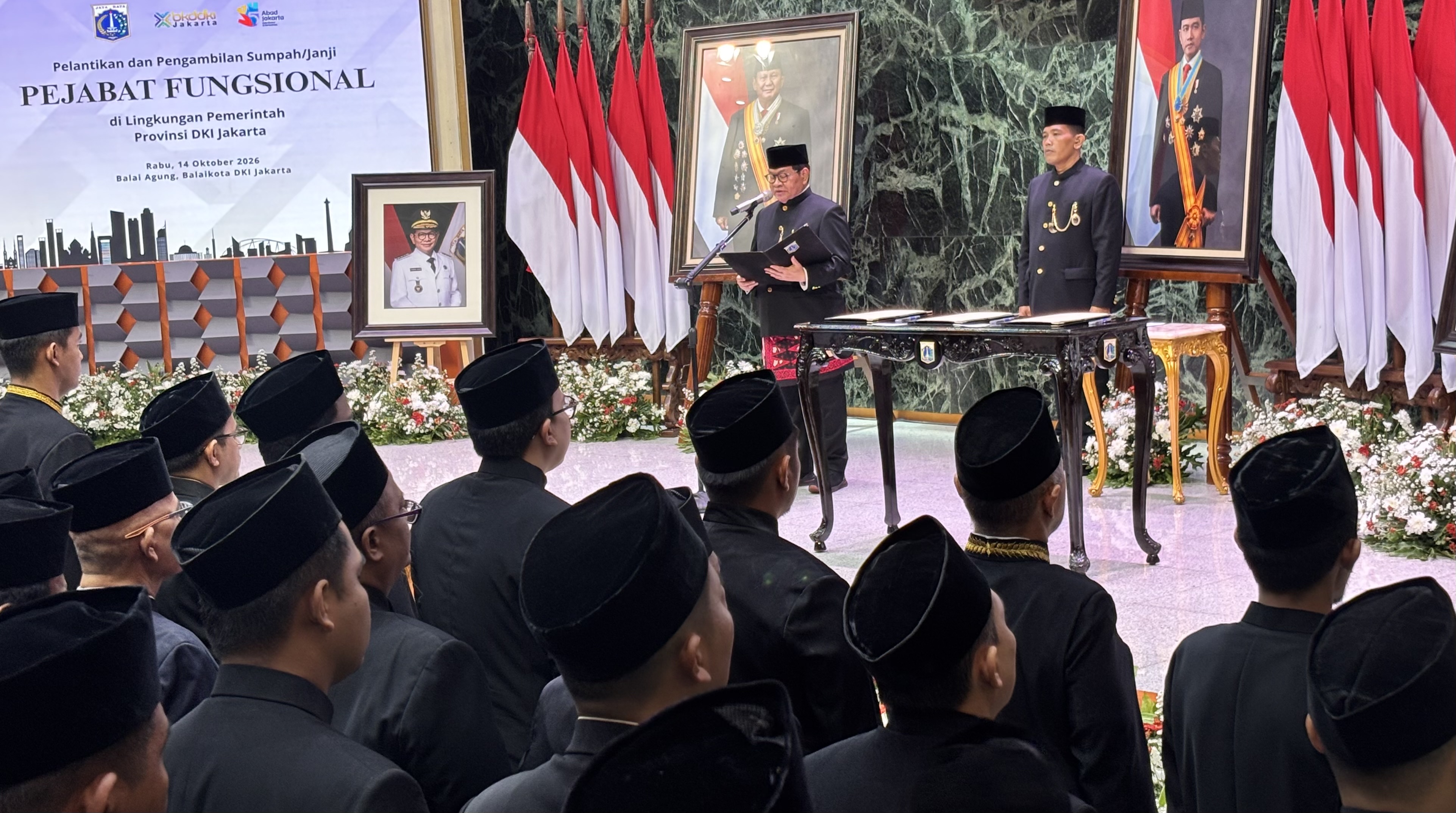Pramono Lantik 368 Pejabat DKI, Ungkap Capaian Pendidikan dan IPM Jakarta