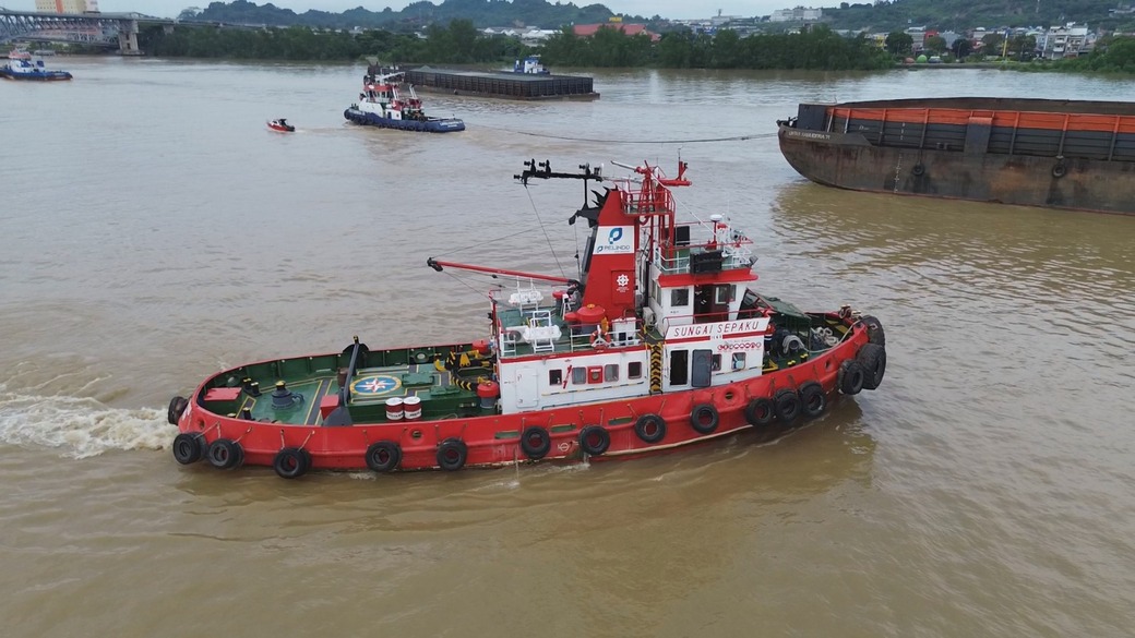 Jaga Keselamatan Pelayaran, Pelindo Marine Hadirkan Layanan Pengolongan Kapal di Sungai Mahakam
