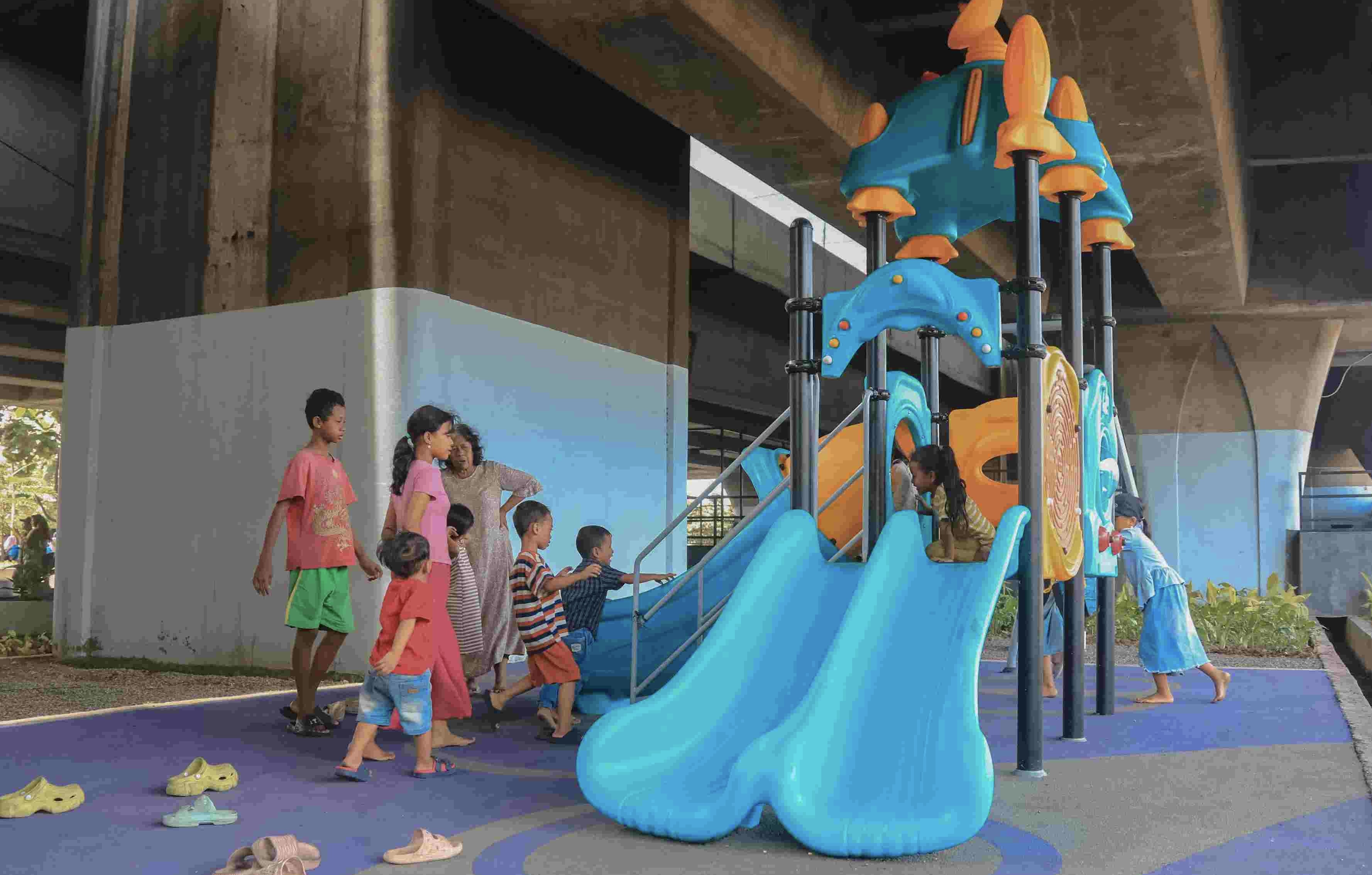 Pramono Sulap Kolong Tol Jampea Jadi Taman Si Pitung, Hadirkan Kota Hijau Ramah Anak