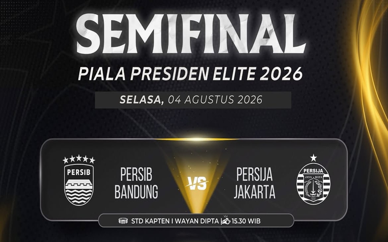 Link Live Streaming Persib vs Persija di Semifinal Piala Presiden 2026, KickOFF: 15.30 WIB
