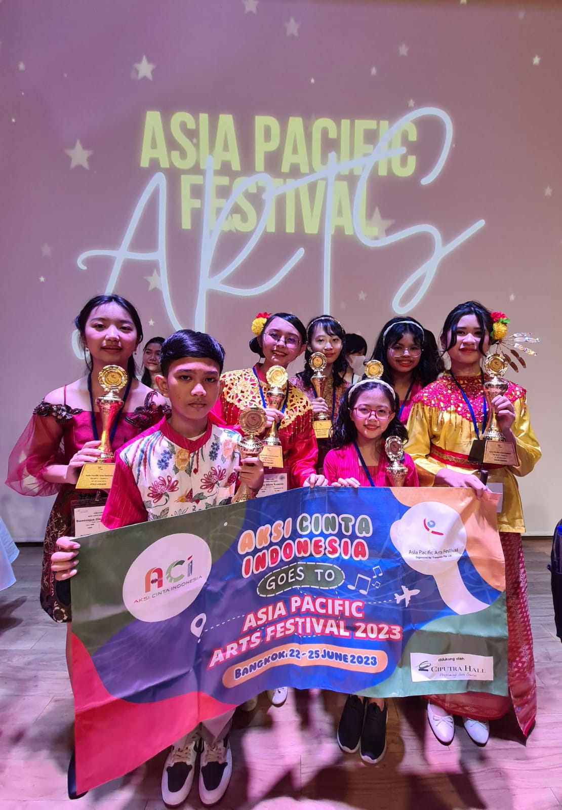 Penyanyi Cilik ACI borong Gold Award dalam Asia Pasific Festival Arts di Bangkok