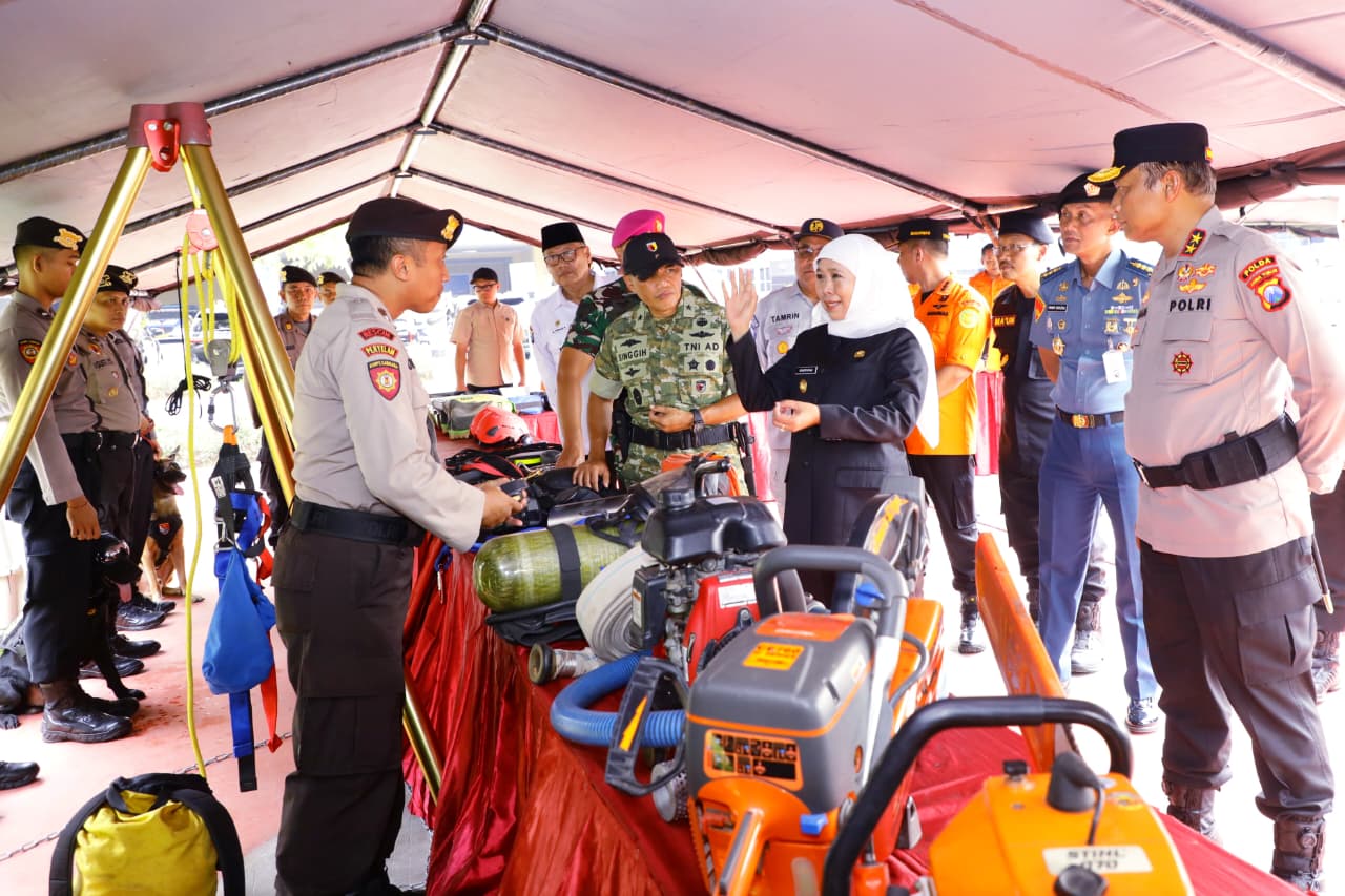 Jelang Puncak Musim Hujan, Gubernur dan Kapolda Jatim Teguhkan Tanggap Bencana