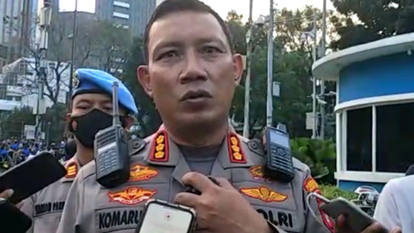 Sejumlah Orang Diamakan Kepolisian Dalam Aksi Demo Penolakan BBM Jakarta Pusat