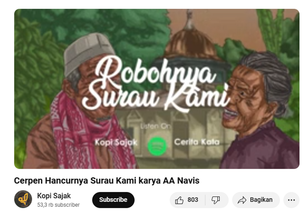 Sastra Digital Melalui Video Animasi Cerita Pendek: Kreativitas  di Era Modern