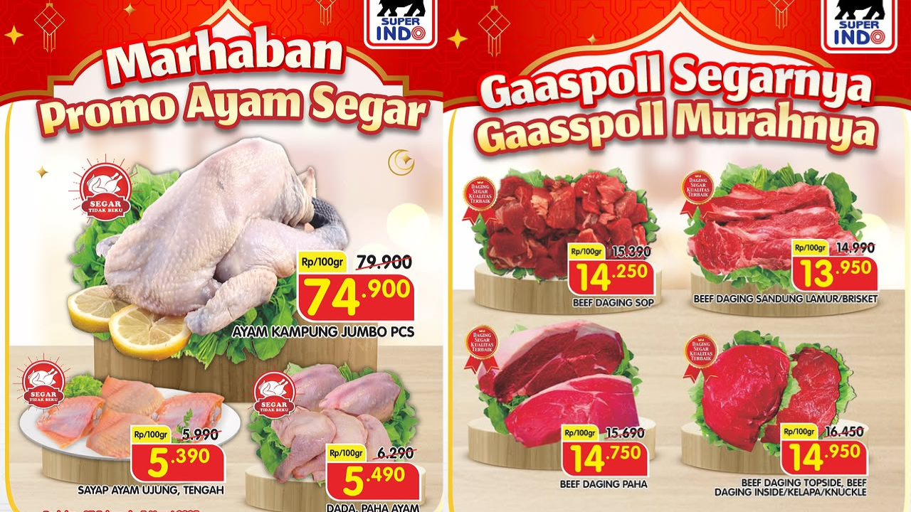 Promo Superindo Hari Ini Terbaru 2 Maret 2025 Spesial Ramadan, Dada Ayam Mulai Rp5 Ribuan