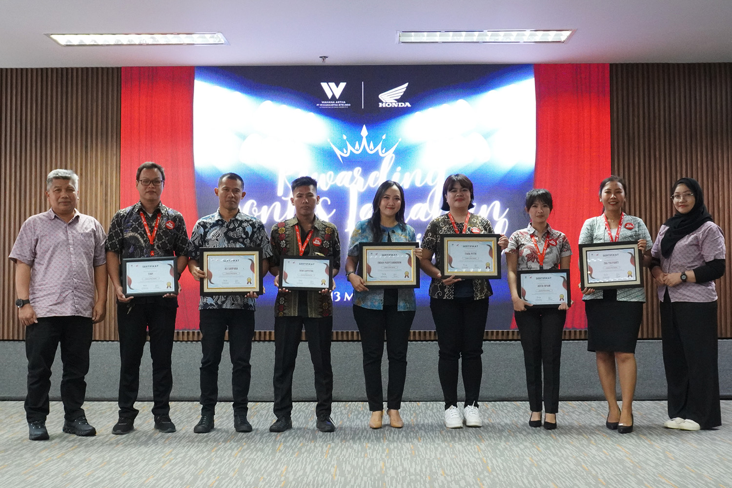 Pimpinan Dealer WARI Raih Juara di KLH Regional Jakarta- Tangerang