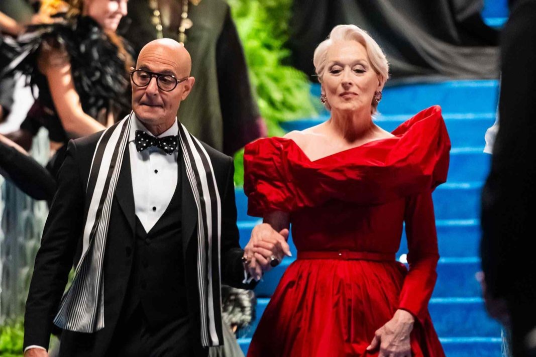 Meryl Streep Tampil Memukau di Syuting The Devil Wears Prada 2 dengan Gaun Merah Menyala