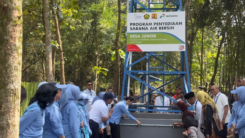 Pertamina dan Seruni Buka Akses Air Bersih Targetkan 1.280 Kepala Keluarga di Sragen