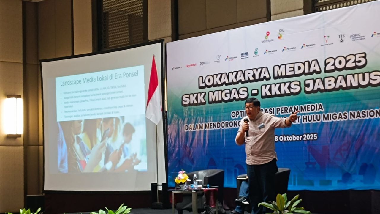 Lokakarya Media SKK Migas 2025, Riza Primadi Bagikan Model Bisnis Hybrid Media
