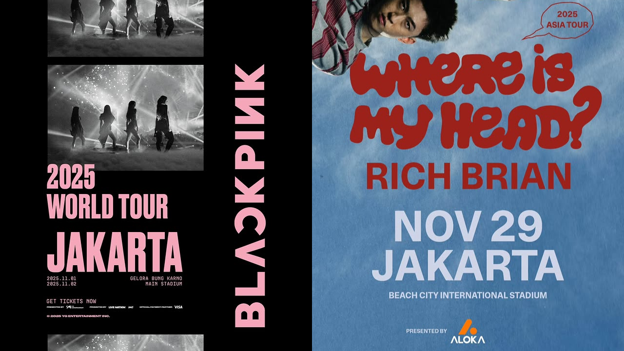 Jadwal Konser November 2025, Temu Kangen BLACKPINK, Rich Brian, hingga Maher Zain
