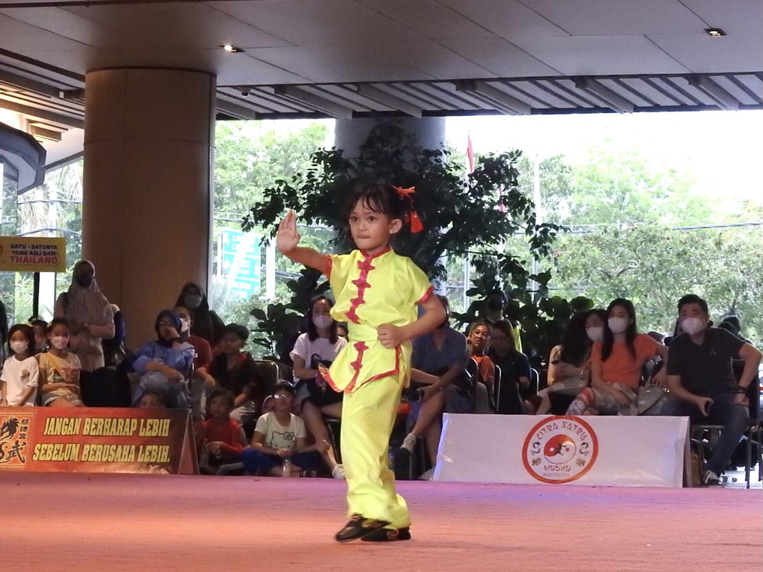 Keseruan Pertandingan di Nomor Wu Bu Quan Junior Putri Laves Open Wushu Championship 2022 