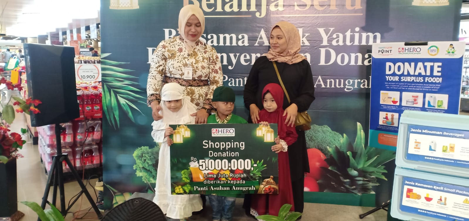 Hero Supermarket bersama FoodCycle Indonesia Memperluas Titik Dropbox Donasi Makanan