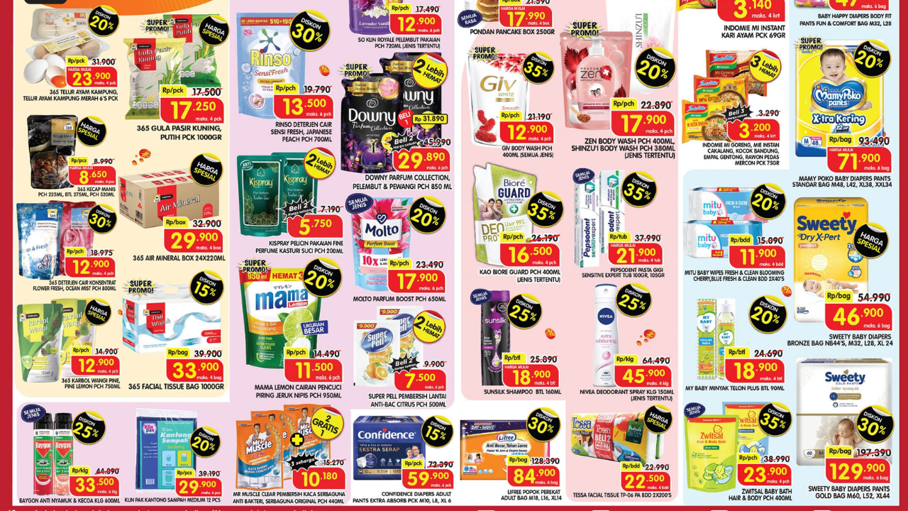 Promo Superindo Weekend Hari Ini Terbaru 18 Mei 2025, Detergen Mulai Rp13 Ribuan