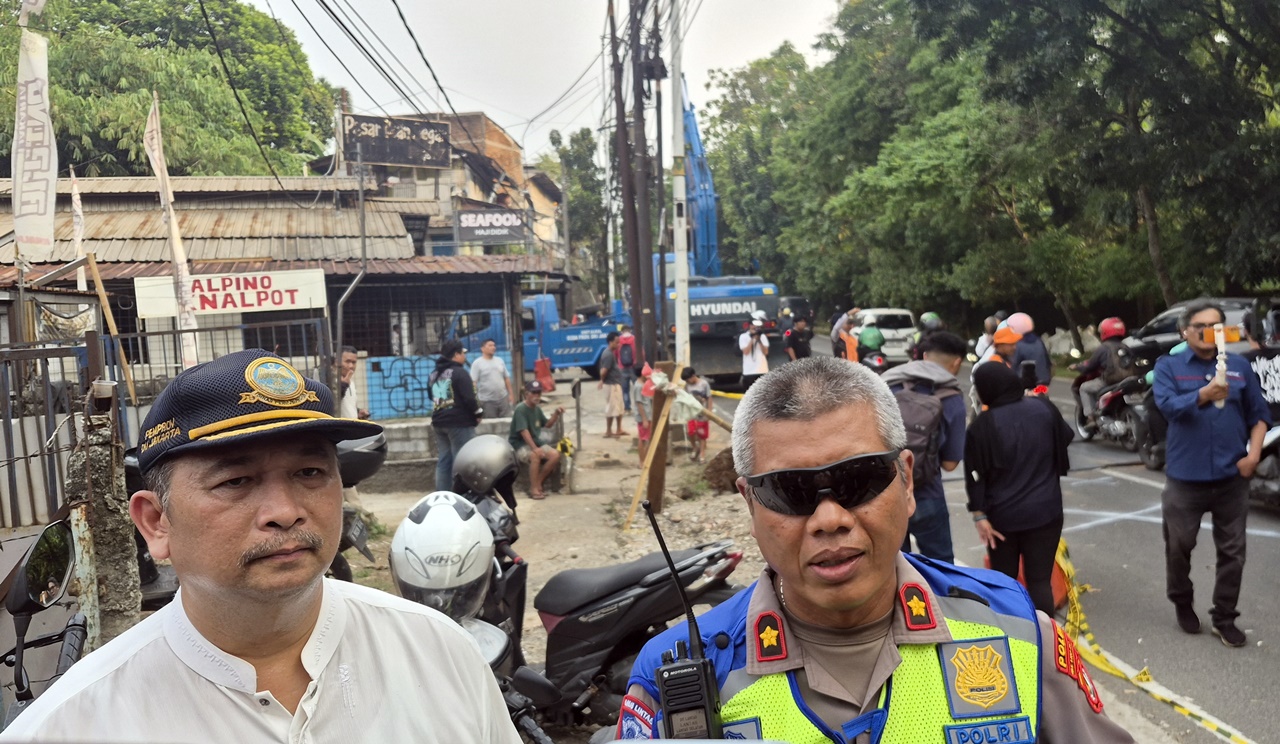 Sempat Picu Kemacetan Parah hingga Tanjung Barat, Jalan Ambles Lenteng Agung Sudah Dibuka