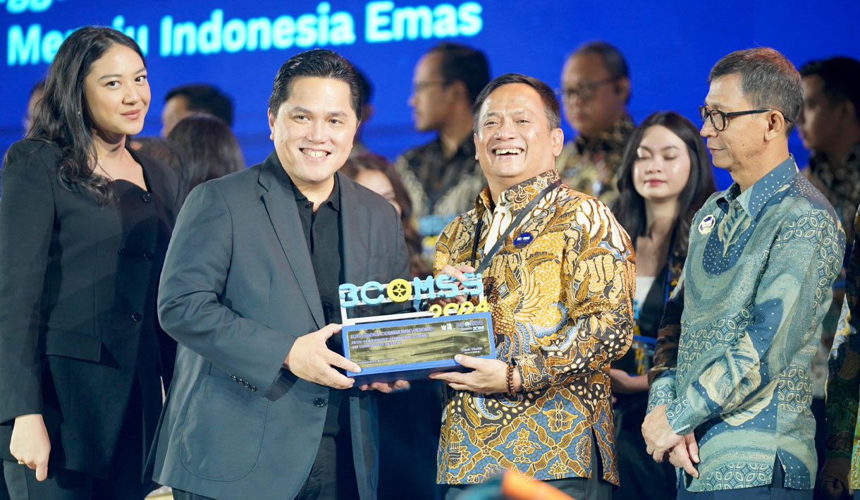 PNM Terima Award Top Contributor BUMN For Communications di Ajang BCOMSS 2024