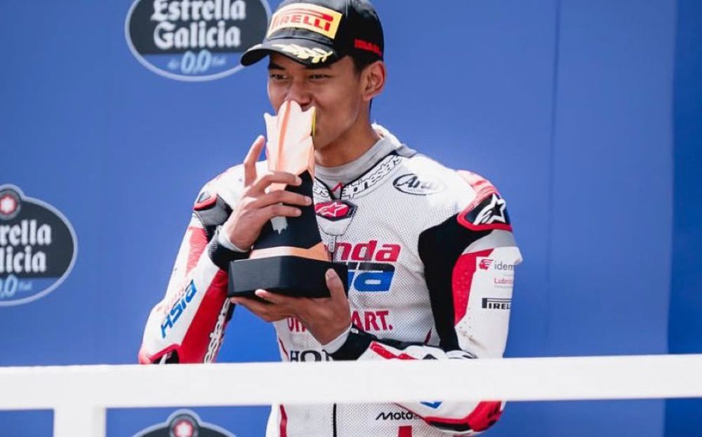Mengenal Veda Ega Pratama, Pembalap Indonesia Pertama yang Naik Podium Moto3