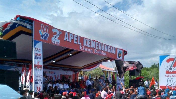 Siap Lanjutkan Pembangunan di Halteng, Apel Kemenangan Elang-Rahim Pikat Ribuan Hati Warga