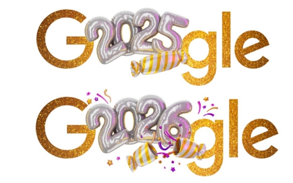 Google Doodle Rayakan Hitung Mundur Malam Tahun Baru 2026, Bye 2025