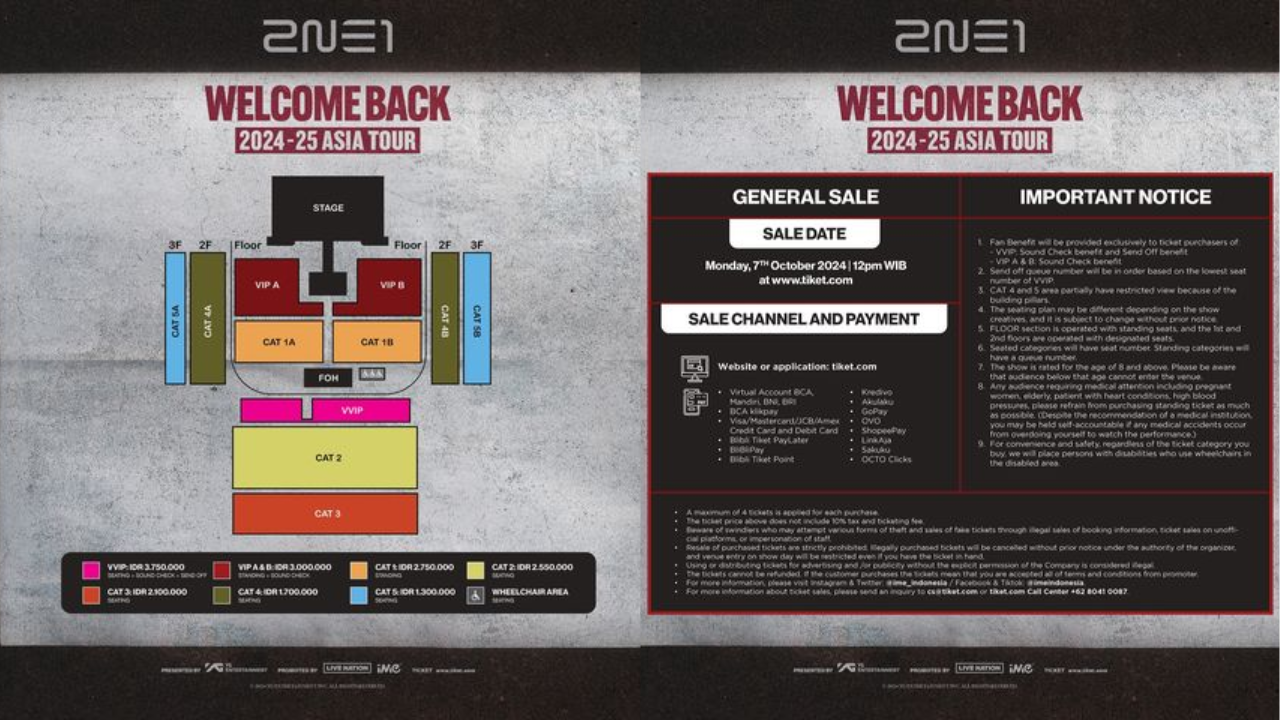 Hari Ini! Link dan Cara Beli Tiket Konser 2NE1 di Jakarta, Dibuka Mulai Pukul 12.00 WIB