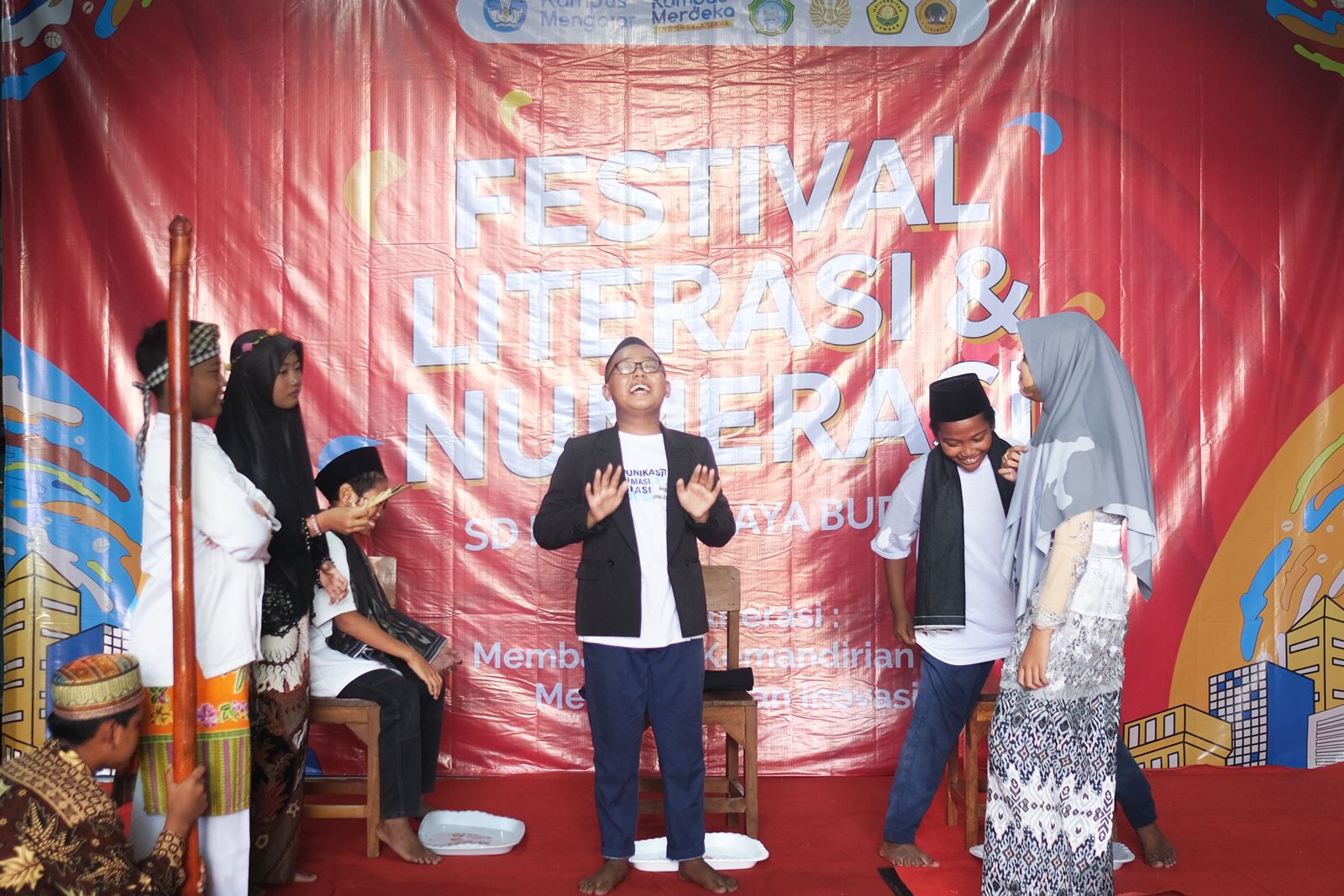  Bikin Festival Literasi dan Numerasi, Tim Kampus Mengajar 7 Hibur SD Plus Cahaya Budaya