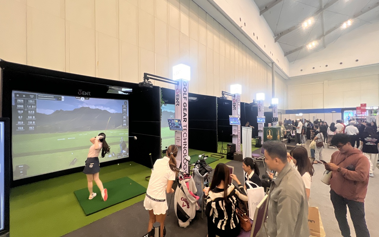 Golf Gear Technology Luncurkan Frame Golf Simulator Portable di Indonesia Golf Festival