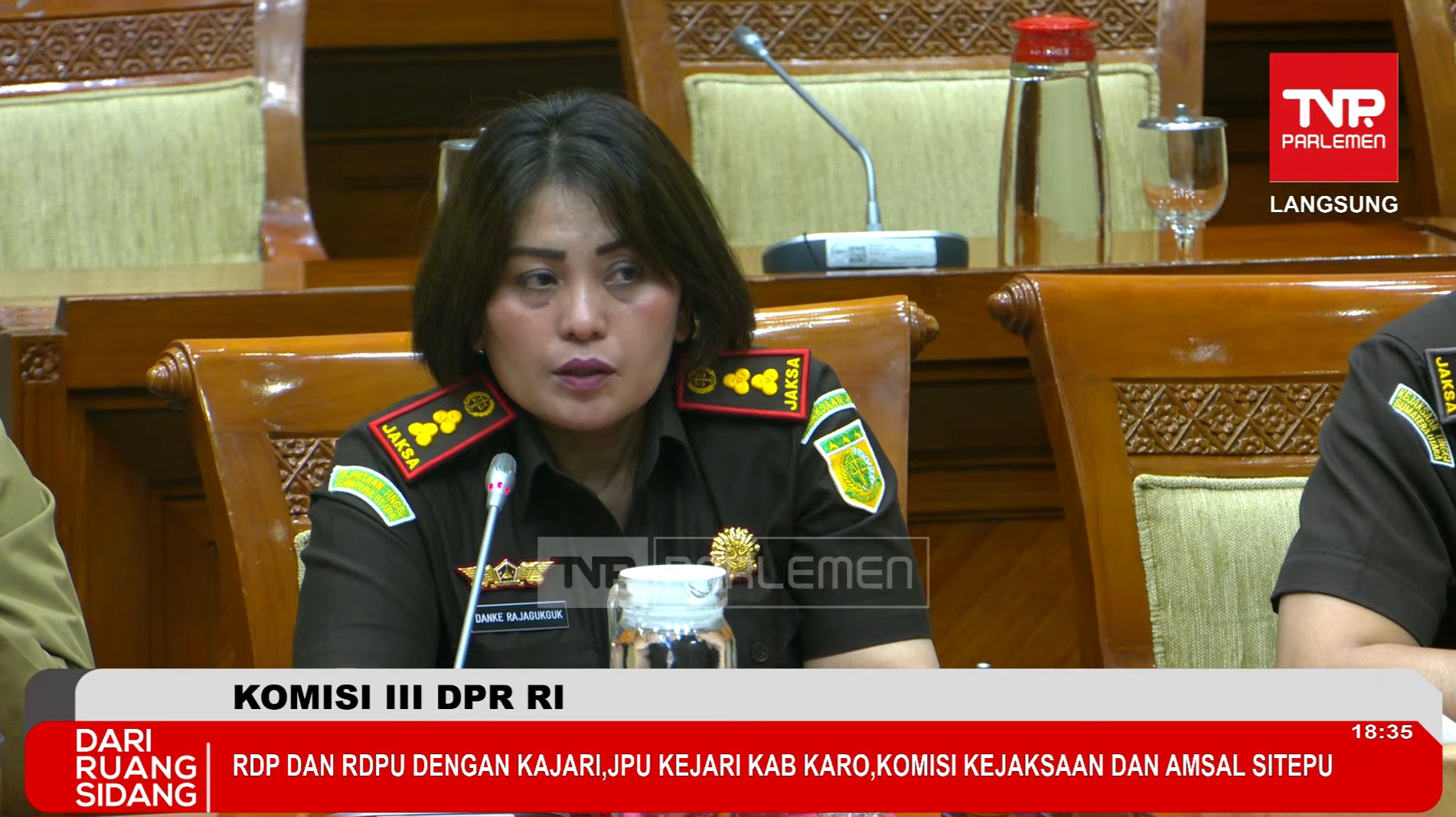Kajari Karo Jelaskan Alasan Pidanakan Amsal Sitepu di Depan Komisi III DPR