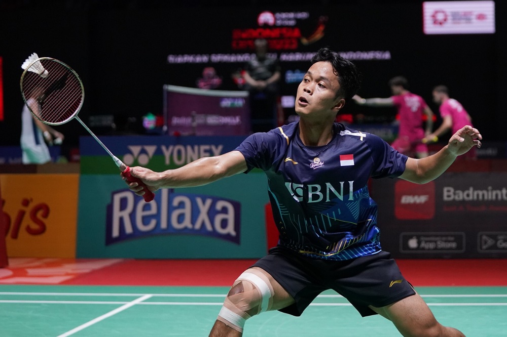 Terdampak Kemenangan di Singapore Open 2023, Anthony Sinisuka Ginting Melaju ke 16 Besar Indonesia Open 2023